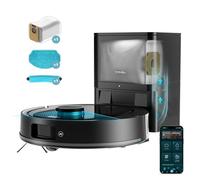 Cecotec Robot Aspirapolvere e Lavapavimenti con Base Autopulente Conga Y80. Navigazione Laser e IA, Potenza Aspirazione 13000Pa, Base con Serbatoio 2.5L, Autonomia fino a 220m², Controllo App 3.0