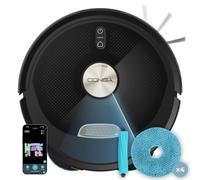 Cecotec Robot Aspirapolvere e Lavapavimenti con IA e App Conga M100 X-Treme. Aspirazione 20000Pa, Intelligenza Artificiale, Spazzola Silicone Antigroviglio, Mop Rotanti, Autonomia fino a 220m²