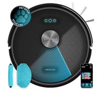 Cecotec Robot Aspirapolvere e Lavapavimenti Conga M70. Navigazione Laser, 20000Pa Pressione Aspirazione, Batteria 4500 mAh, Spazzola in Silicone Speciale Animali, Copertura fino a 180m²