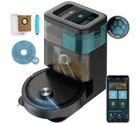 Cecotec Robot Aspirapolvere Lavapavimenti con Mappatura Conga 15090 SpinArm Home&Wash. 8000Pa, Mopas Elevabili, Home&Wash, 240m2, APP Bluetooth/WiFi, Carpet Care, Batteria 5200mAh, Pulizia Autonoma