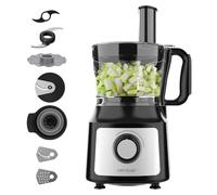 Cecotec Robot da cucina - Processore di Alimenti Comino 1000. 1000W, 2 Velocità e Pulse, Ciotola 2L e Brocca da 1,8L, 3 Dischi Taglienti, Lama Tritatutto, Lama Impastatrice, Spremiagrumi e Disco Creme