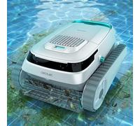 Cecotec Robot detergente per sfondi, pareti e linea di galleggiamento Conga Pooldroid 5000 TotalClean Pearl. Superfici 100 m2, pendenza massima 90°, autonomia 120 minuti, filtro ad alta efficienza 180