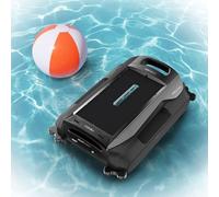 Cecotec Robot detergente per superficie e linea di galleggiamento Conga Pooldroid AquaSkater. Carica solare, autonomia 16h, cestello da 4,5 litri e un filtro da 187,5 μm, navigazione sensori ad