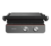 Cecotec Griglia elettrica Rock'nGrill Blaze Neon. 2200 W, rivestimento RockStone, facile da pulire, apertura a 180°, senza BPA, superficie di cottura 29 x 23 cm, piastre rimovibili