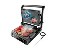 CECOTEC ROCK'N GRILL GRIGLIA ELETTRICA 2000W TECNOLOGIA SMOKELESS PIASTRE ESTRIB