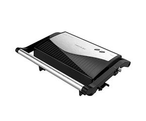 Cecotec Rock'nGrill Macchina per panini completamente aperta: grill elettrico, rivestimento in pietra RockStone, massima aderenza e migliore pulizia, 180 °, impugnatura fredda, 750 W