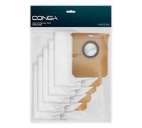 Cecotec Sacchetti Base Autosvuotamento Robot Aspirapolvere Pack 5 Conga 7690 Immortal MAX Home. Ricambio Originale, Grande Capacità, Sistema Igienico per pulizia continua e massima comodità