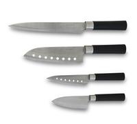 Cecotec Santoku Set di coltelli spessi 2 mm, coltello da intaglio, coltello da cuoco, coltello multiuso, coltello da taglio, presentazione in custodia