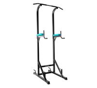 Cecotec Sbarra Trazioni per Dips Drumfit Pullups 4000. Torre Multistazione di Muscolazione, Rack di Dominate e Sfondi Imbottito con Impugnature Antiscivolo, Altezza Regolabile, Peso Massimo 150 Kg
