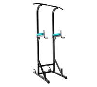 Cecotec Sbarra Trazioni per Dips Drumfit Pullups 4000. Torre Multistazione di Muscolazione, Rack di Dominate e Sfondi Imbottito con Impugnature Antiscivolo, Altezza Regolabile, Peso Massimo 150 Kg