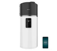 Cecotec Scaldabagno Elettrico 100Li Verticale con Display Touch AeroThermal 100L. Energia Sostenibile, Basso Consumo, Touch Screen, Controllo APP, R290, Temp. Fino a 75ºC