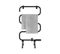 Cecotec Scaldasalviette Elettrico Readywarm 5000 Towel Black. 100W, Riscalda Asciugamani e Bagno, Ip24, 5 Barre, Design Moderno, Installazione Facile, Protezione Surriscaldamento, Indicatore Luce