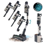 Cecotec Scopa Elettrica Senza Fili Conga Rockstar 5500 Hurricane Station Pet Flex. 220AW, 700W, Base Autosvuotante, Fino 90min Autonomia, Spazzola Antigroviglio, Tubo Flex, Ciclone parallelo, Pet