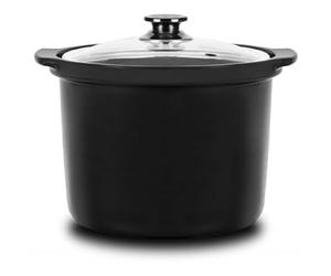 Cecotec Secchio in ceramica per una cottura lenta e bassa temperatura con il fornello GM programmabile. Con coperchio in vetro. Adatto per tutte le pentole programmabili da 6 litri. GM Pots Slowpot