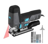 Cecotec Sega a gattuccio, 8500 Vision, 800 W, taglio pendolare, cavo da 2 m, piattaforma in alluminio pressofuso e mandrino senza chiave, laser guida e luce LED, include 8 seghe e righello guida