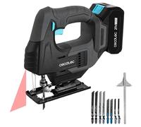 Cecotec Sega a gattuccio Batteria MultiCut 500 Vision Liberty. NEX21 V 2 Ah 21 V 21 V 0-2400 rpm, cambio mandrino senza chiave, laser guida, luce LED, 8 seghe e righello guida