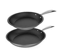 Cecotec Set di padelle Polka Classy 20-24 Bucket Set Steel, diametro 20-24 cm, acciaio inox 18/10, rivestimento antiaderente, manico rivettato, adatto a tutti i tipi di cucine