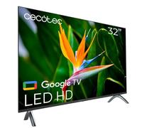 Cecotec Smart TV 32" - Televisore TV LED 32" HD - A4 Series ALH40032S. Google TV, Dolby Audio, HDR10, 16 GB ROM, Bluetooth, Google Voice Assistant e Chromecast