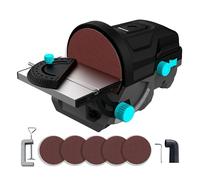 Cecotec Smerigliatrice a Dischi con Cavo - Levigatrice Disco da Tavolo PerfectSurface 1000 Stand Disc. 140W, 5 Dischi Ricambio 125mm, Banco Levigatura, Adattatore Rimovibile, Supporto per Tavolo