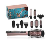 Cecotec Spazzola d'aria 10 accessori CeramicCare 10in1 AirBrush. 1200 W, asciugacapelli, arricciacapelli, volumizzatore, diffusore, schermo, funzione ionica, rivestimento in ceramica, controllo
