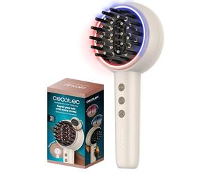 Cecotec Spazzola riparatrice con microcorrenti EMS, luce LED rossa e blu HairCare Revitalize TotalCare. Applicatore di siero e 5 livelli, nutre, rassoda e rafforza i capelli dalla radice