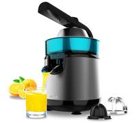 Cecotec Spremiagrumi Elettrico a Braccio Essentialvita Hyden 120 Hybrid. 120W, per Arance e Agrumi, 2 Coni in Plastica Staccabili di Diverse Dimensioni, Manico e Coperchio in Plastica, Capacità 250ml
