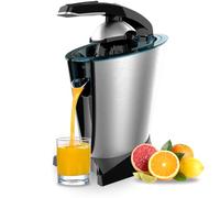 Cecotec Spremiagrumi elettrico a braccio EssentialVita Hyden 600 Steel. 600 W, Filtro in acciaio inossidabile, 2 Coni rimovibili, Leva di pressione, Sistema antigoccia, Lavabile in lavastoviglie.