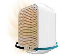 Cecotec Stufa Ceramica da Tavolo ReadyWarm 1500 Max Ceramic Rotate White. 1500 W, Oscillazione, Termostato Regolabile e 3 Modalità di Funzionamento, Area di Copertura 15m2