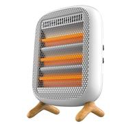 Cecotec Stufa Elettrica Termoventilatore Infrarossi ReadyWarm 1200 Infrared. 1200W, 3 Livelli Calore, Interruttori Laterali, Maniglia Trasporto, Calore Uniforme, Sensore Antiribaltamento, Sicuro