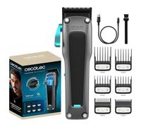 Cecotec Tagliacapelli a batteria con motore Brushless PrecisionCare Expert Diamond Pro. 7000 rpm, lama DLC con diamante nero, 6 pettini guida, regolazione della lunghezza 0,8-2 mm, autonomia 2,5 h