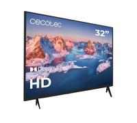Cecotec Televisore 32" - TV LED 0 Series 0032S. Schermo 32 Pollici, HD, Risoluzione Immagini e Video Ottimale, Sistema Dolby, Memoria Flash, Connettività HDMI/USB, Telecomando