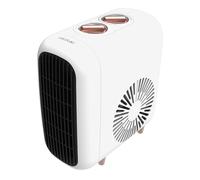 Cecotec Termoventilatore Ceramico da Tavolo ReadyWarm 600 Lagoon. 2000W, 3 Modalità, 2 Livelli Calore, Termostato, Silenzioso 30dB, Tripla Sicurezza, VerticalDesign, Copertura 15m², Design Compatto