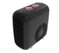 Cecotec Termoventilatore Ceramico da Tavolo ReadyWarm 600 Lagoon Black. 2000W, 3 Modalità, 2 Livelli Calore, Termostato, Silenzioso 30dB, Tripla Sicurezza, VerticalDesign, Copertura 15m², Elegante