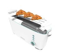 Cecotec Toast&Taste Extra W,1000 W di potenza, doppio slot XL per pane spesso, sistema autocentrato, 7 posizioni di tostatura, espulsione automatica, raccolta briciole