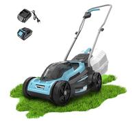 Cecotec Tosaerba a batteria Terrenator E1 Liberty. Motore brushless brushless, funziona con una batteria 21 V 4 Ah, altezza di taglio regolabile, larghezza di 32 cm, 3 in1 con mulching