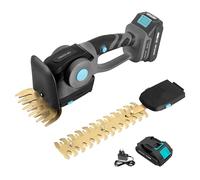 Cecotec Tosaerba e Tagliasiepi a Batteria TitaniumSword 2120 Hand XL. Lame al Titanio Laser. Impugnatura Ergonomica. Batteria 21V Brushless. Accessori Siepi 22mm e Erba 13cm. Potenza e Versatilità