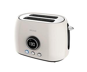 Cecotec Tostapane digitale ClassicToast 8000 Beige Double. 800W, display digitale, 2 slot, 3 funzioni predefinite, 6 livelli di potenza