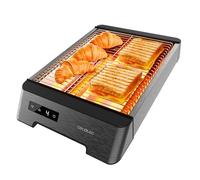 Cecotec Tostapane Orizzontale Piatto Niceslice Touch. 1000W, Tutti I Tipi Di Pane O Pasticceria, Resistenze Al Quarzo, Finitura In Acciaio Inox, 6 Livelli Di Tostatura, 6 Impostazioni Di Tostatura