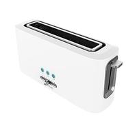 Cecotec Tostapane Toast&Taste 10000 Extra White in plastica con 1 fessura lunga extra-larga, 3 funzioni preconfigurate, 980 W, 6 livelli di tostatura