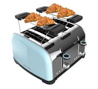 Cecotec Tostapane Toastin' Time 1700 Double 1700W, fessure 3,8 cm, acciaio inossidabile, pop-up – Blu