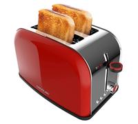 Cecotec Tostapane verticale Toastin' time 850 Red Lite, 850W, Capacità per 2 fette, Fessura larga, Acciaio Inoss, Funzioni preconfigurate per la comodità, Controllo tostatura personalizzabile