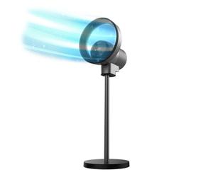 Cecotec TotalPure 2in1 MoonStyle Dark, ventola e purificatore d'aria, 35 W, tecnologia Bladeless, controllo Wi-Fi, display LED, oscillazione fino a 120°, timer.