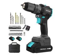 Cecotec Trapano a Percussione - Trapano Portatile PowerForce 3000 Impact Brushless. Motore Brushless, 32000IPM, 2 Batterie 21V-2000mAh, 1500rpm, Coppia 45Nm Regolabile 25+1 livelli, Luce Accessori
