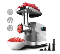 Cecotec Tritacarne Elettrico Crusher 1400 Steel. 1360W, Ottimo per Tritare, Maci