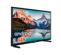 Cecotec TV LED 32" Smart TV A Series ALH00032N. Risoluzione HD, Android 11, Chromecast integrato, Assistente vocale, HDR10, HBBTV, Processore Quad Core, WiFi e Bluetooth, Modello 2023