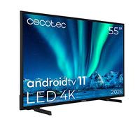 Cecotec TV LED 55" Smart TV A Series Alu00055. 4K UHD, Android 11, MEMC, Chromecast integrato, Dolby Vision e Dolby Atmos, HDR10, Modello 2023
