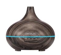 Cecotec Umidificatore Ambiente Ultrasuoni con Diffusore Aromi Pure Aroma 300 Yin Grey. Serbatoio 300ml, 7 Colori LED Regolabili, Timer 10h, Ultra-Silenzioso, Aromaterapia, Facile da Pulire