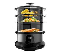 Cecotec Vaporiera Elettrica VapoVita 3000 Pro. Cucina a Vapore e Conserva Nutrienti e Vitamine. 1000 W, Digitale, Capacità 1 L, 3 Contenitori, Componenti Non Elettrici Lavabili in Lavastoviglie.