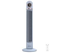 Cecotec - Ventilatore a torre EnergySilence 1090 Skyline Retro Smart Blue da 81 cm, 40 W, display LED, touch e telecomando, 3 velocità, 3 modalità, timer 12 ore e 72a oscillazione