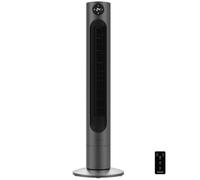 Cecotec - Ventilatore a torre EnergySilence 800 Skyline Smart da 92 cm, potenza 60 W, touch screen LED, telecomando, 3 velocità, timer 12 ore, oscillazione 60º,Altezza 36", Grigio